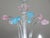 "Amsterdam" Large Size Vintage Pink and Blue Tulip Murano Glas Chandelier, 1970s For Sale - Image 9 of 14