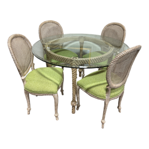 Vintage Sigla Italian Twisted Rope Dining Set