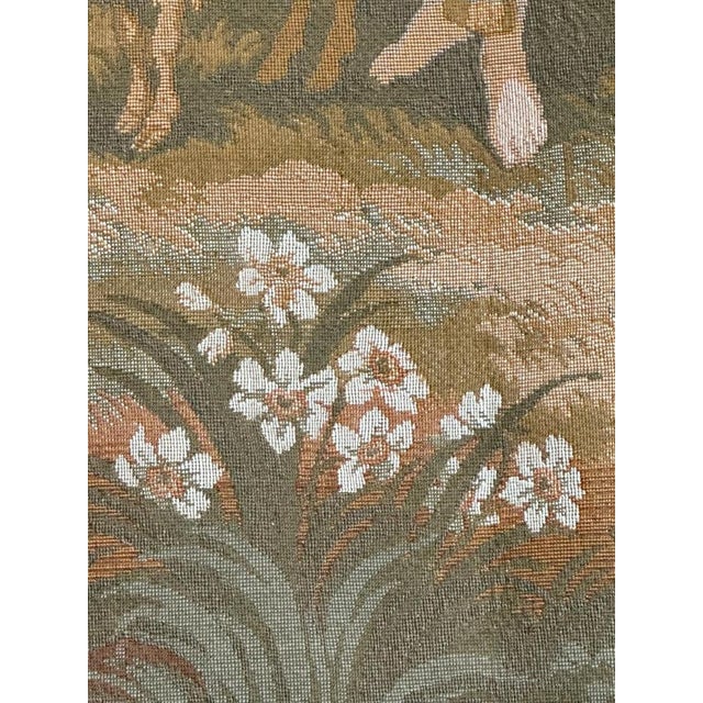 Vintage French Jacquard Tapestry, 1980s For Sale - Image 10 of 18