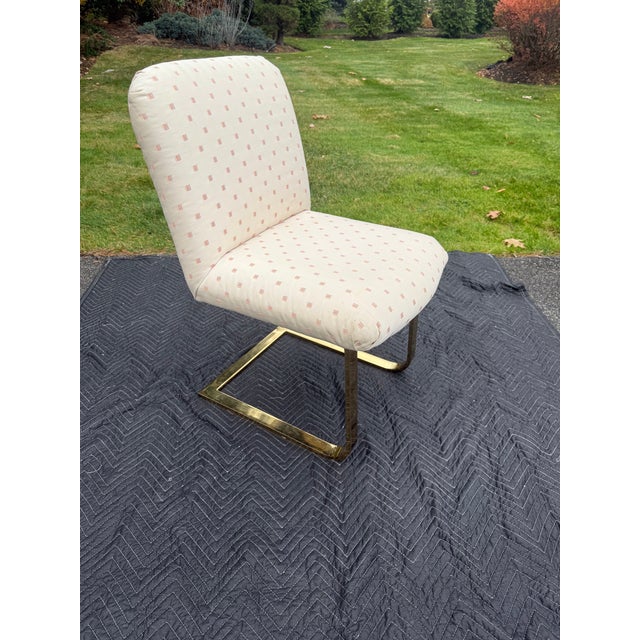 Milo Baughman for Thayer Coggin Cantilever Hollywood Regency Accent Chair For Sale In Boston - Image 6 of 15