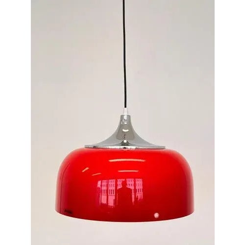 Plastic Mid-Century Plastic Pendant by Guzzini for Meblo, Italy, 1970s For Sale - Image 7 of 9