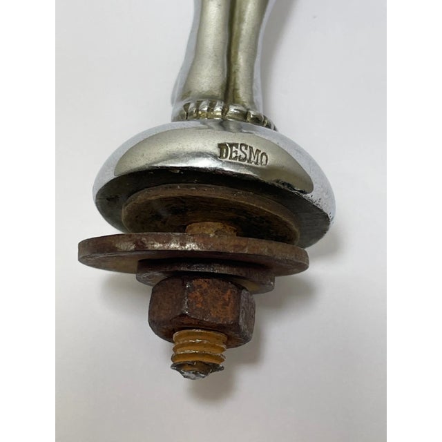 Traditional Art Deco Chrome Classic Automobile Car Diving Lady Mascot Sculpture For Sale - Image 10 of 12