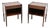 Vintage Danish Bedside Cabinets attributed to Poul Hundevad, 1960, Set of 2 For Sale