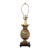 Vintage Footed Brass Pineapple Table Lamp W/ Wood Base For Sale