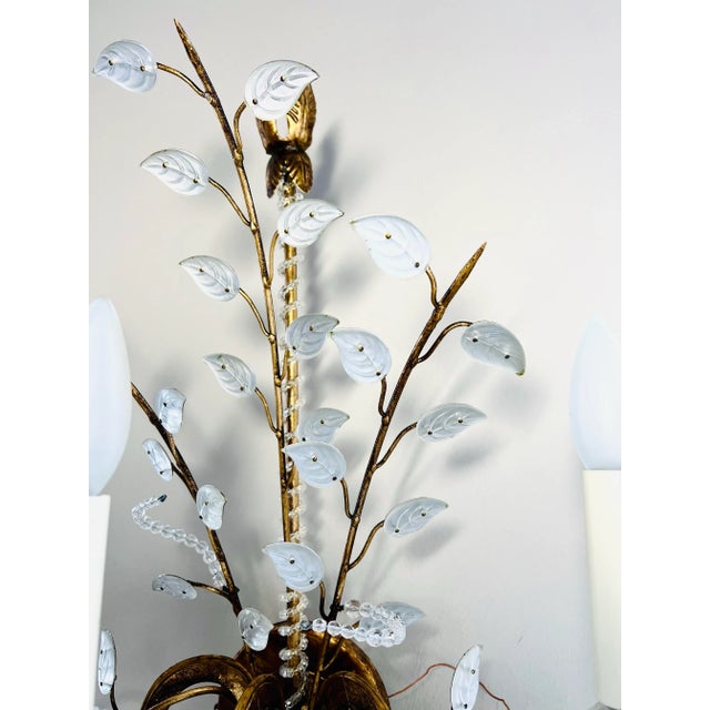 1940s 1940s Vaughan Belleville Chandelier and Sconces - Set of 3 For Sale - Image 5 of 8