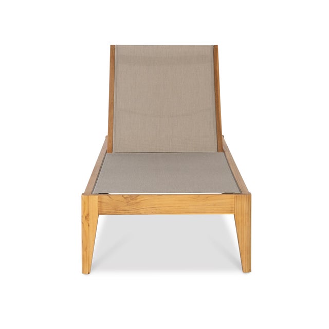 Century Furniture Poolside Teak Reclining Chaise Lounge For Sale In Charlotte - Image 6 of 7