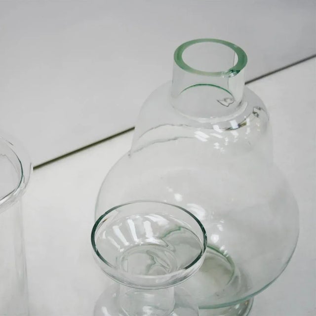 Mid-Century Modern Italian Molded Glass Vase For Sale - Image 9 of 11