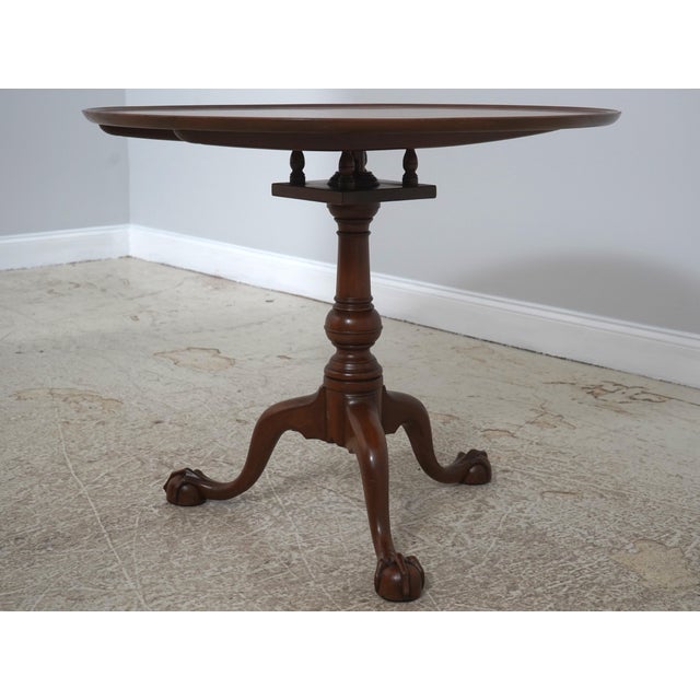 Kittinger Kittinger Cw-70 Colonial Williamsburg Mahogany Tilt Top Table For Sale - Image 4 of 15