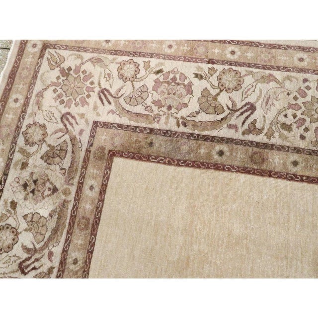 Textile Galerie Shabab Collection Early 20th Century Handmade Indian Agra Small Room Size Carpet For Sale - Image 7 of 10