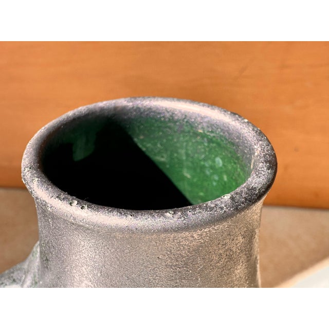 Studio Ceramic Art Henkel Vase by Josef Höhler for VEB Kunst Keramik Friedrichsroda KKF, Germany, 1950s For Sale - Image 6 of 11