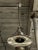 Vintage Ceiling Fixture Nickel Plated For Sale - Image 4 of 6