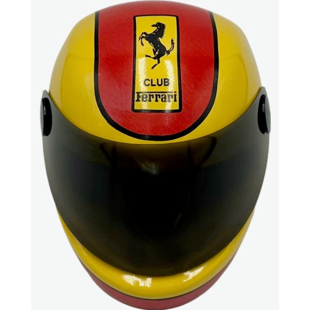 Vintage Club Ferrari Helmet Ashtray Ceramic Sports Car Racing For Sale - Image 12 of 12