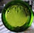Blenko Mid Century Large Green Blenko Glass Owl Ashtray Catchall For Sale - Image 4 of 4