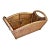 Vintage Bamboo and Rattan Wicker Basket For Sale