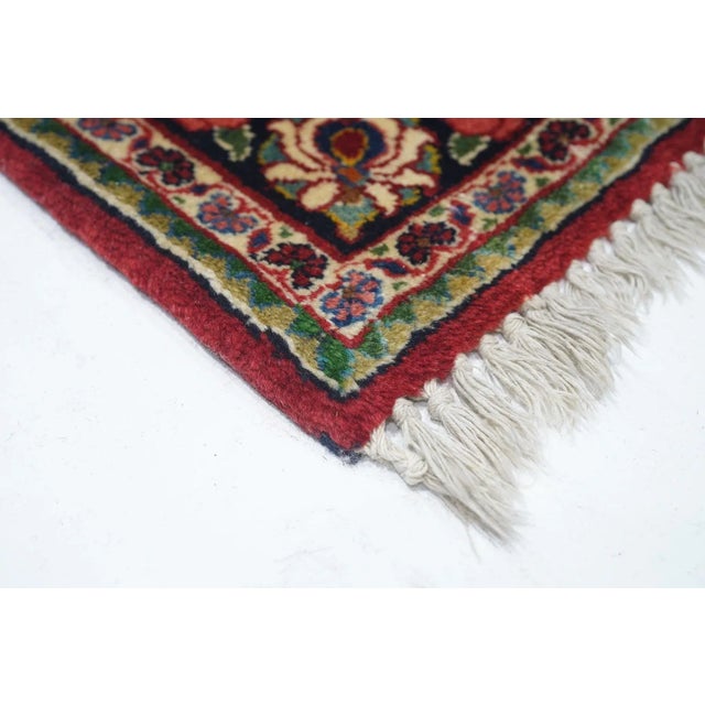 1940s Vintage Sarouk Rug 4'2'' x 6'6'' For Sale - Image 4 of 11