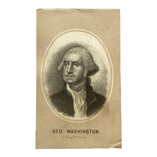 Extremely Rare Collectible 1869 L. Prang & Co. George Washington 1st Card For Sale