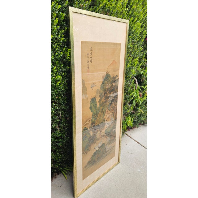 Qing Dynasty Artist Signed Hanging Scroll Attributed to Jiang Tingxi (1669–1732) For Sale In San Diego - Image 6 of 12
