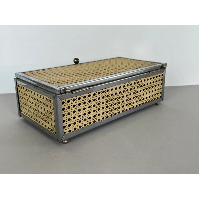 Mid-Century Modern Vintage Coastal Decorative Box For Sale - Image 3 of 8