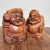 Shōwa Period Wooden Ebisu and Daikoku Gods, Kisoji, Japan, 1980s, Set of 2 For Sale - Image 10 of 10