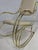 Italian Rocking Chair in Brass and Beige Skaï, 1950s For Sale - Image 10 of 13