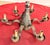 Vintage Hand-Punched Tin Witch's Hat 6-Arm Chandelier – By Irvin's Country Tinware For Sale In Raleigh - Image 6 of 18