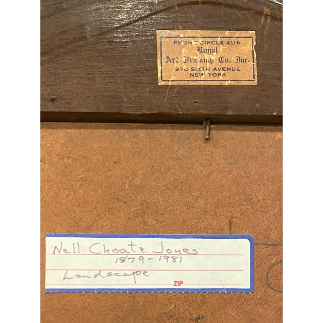 Early 20th Century Spring Valley by Nell Choate Jones (American 1879-1981) Landscape Painting For Sale - Image 4 of 7