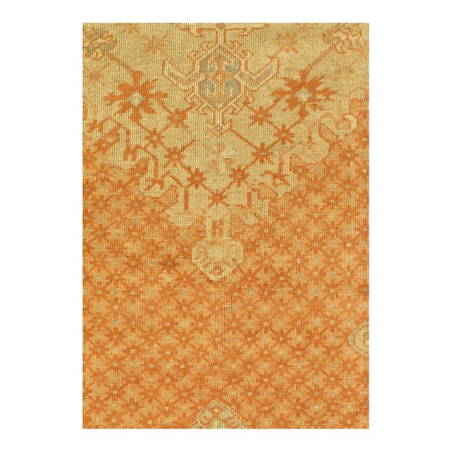 A stunning Antique Turkish Oushak Rug, Rug Type/ Country of Origin: Antique Turkish Rugs, Circa Date: 1900 – Turkish...