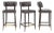 Brabbu ChocoLeather Bar Stools, 3 For Sale