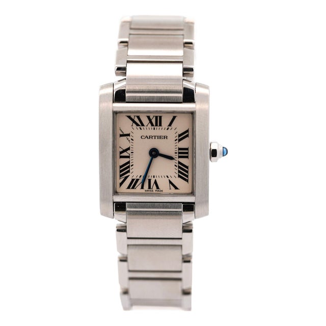 Cartier Tank Francaise W51008q3 20mm Ladies Quartz 2384 Watch For Sale