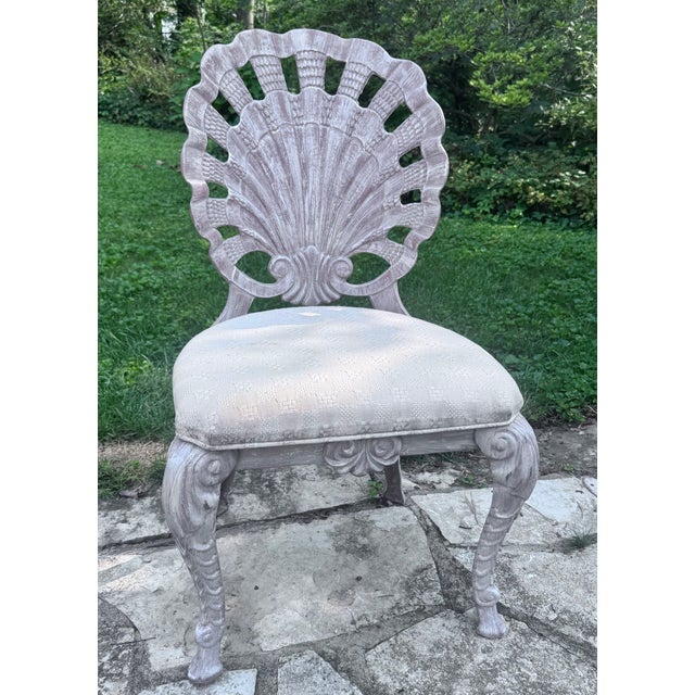 1960s Brown Jordan Shell Grotto Style Dining Chair For Sale - Image 10 of 13