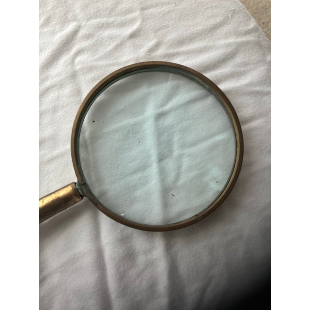 Metal 1980s Vintage Magnifying Glass For Sale - Image 7 of 8