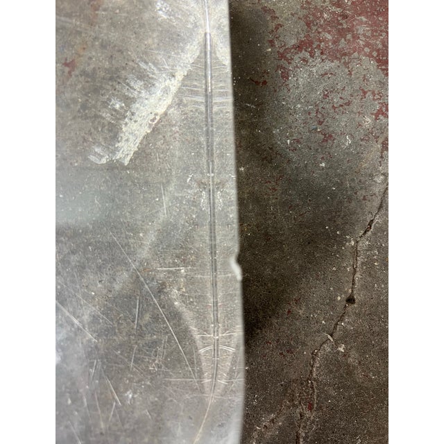 Mid-Century Modern Lucite and Glass Drink or Side Table by Les Prismatiques For Sale - Image 10 of 10