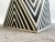 Art Deco Style Black & White Resin Sculptural Side End Table or Stool, a Pair For Sale - Image 9 of 17