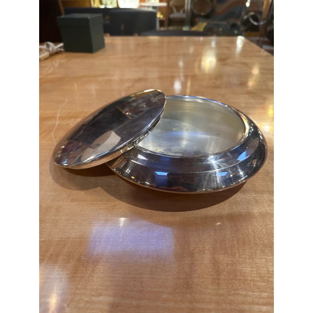 Metal Mid Century Italian Decorative Center Bowl 1960 For Sale - Image 7 of 8