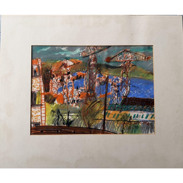 Rosemary Beaton, Landscape, 1985, Mixed Media on Paper For Sale - Image 3 of 10