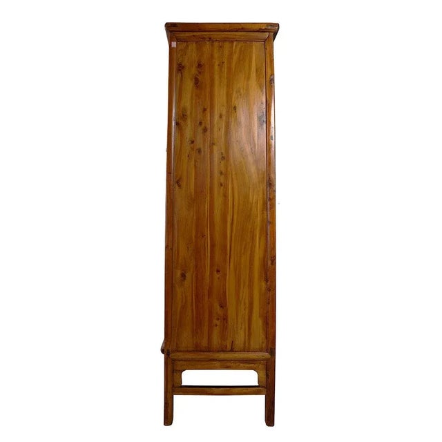 Late 19th Century Antique Chinese Cypress Wood Armoire, Wardrobe For Sale - Image 12 of 13