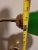 Vintage Bankers Brass Lamp Green Glass With Pull Chain For Sale - Image 9 of 11