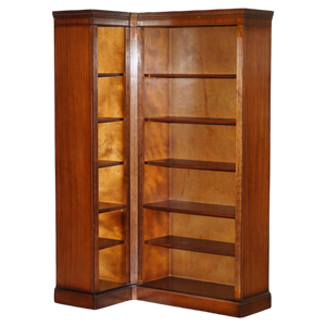 Open Library Bookcase in Flamed Hardwood