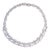 Sidney Garber's Vintage 35 Ct Diamond Bridal Necklace 18 Karat White Gold 60 Gm For Sale