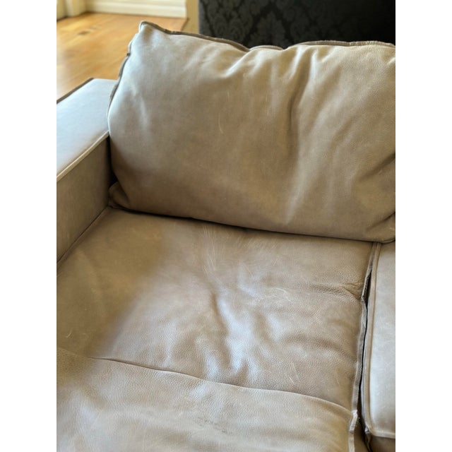 Paola Navone Baxter Italy Leather Sectional Sofa For Sale - Image 4 of 9