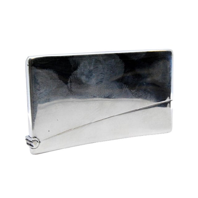 Cardboard Box in Smooth Silver and Curved Shape For Sale - Image 10 of 10
