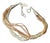 Late 20th Century Navajo Native American ‘Running Bear’ Bracelet, Multi Strand Liquid Silver For Sale