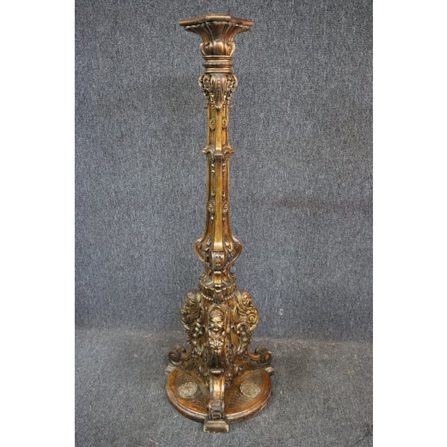 Italian Gilt-Wood Cherub Pedestal For Sale - Image 10 of 10