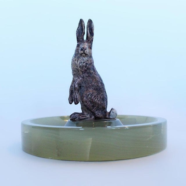 Cold-Painted Bronze Hare, 1930s For Sale - Image 12 of 12