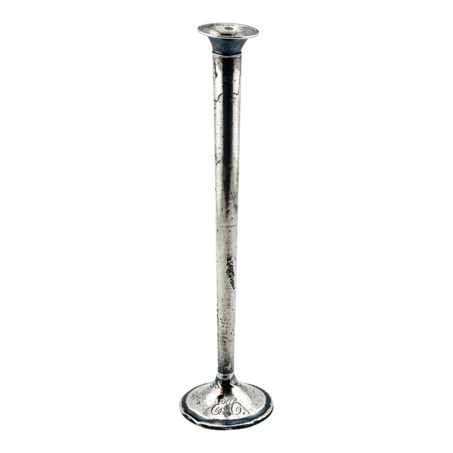 Vintage Small Sterling Silver Bud Vase For Sale