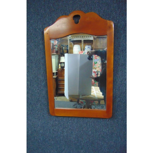 Wood Cushman Colonial Tradition Style Maple Mirror For Sale - Image 7 of 7