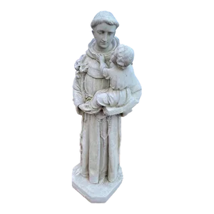 Cement Figurative Sculpture of St. Anthony of Padua