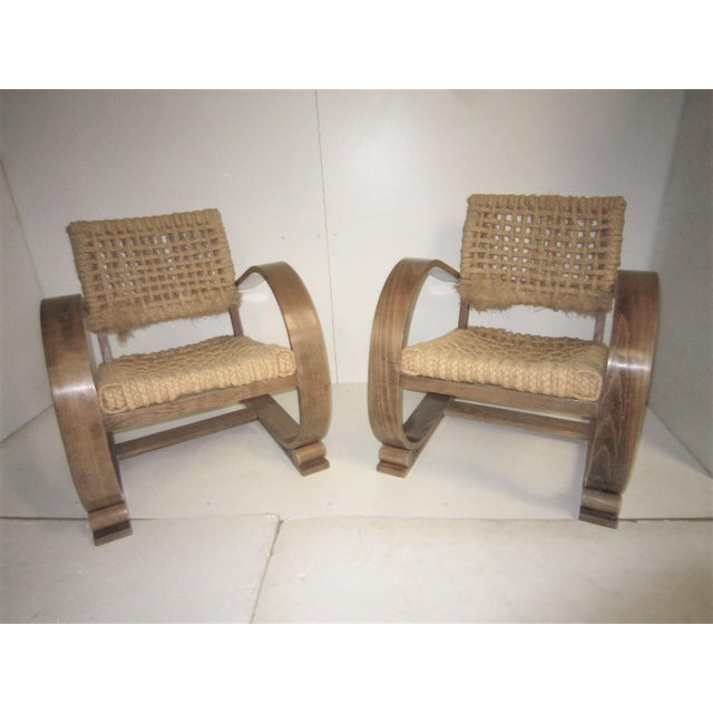 Mid 20th Century Vibo Vesoul Cantilever Chairs by Adrien Audoux & Frida Minet - a Pair For Sale - Image 5 of 13