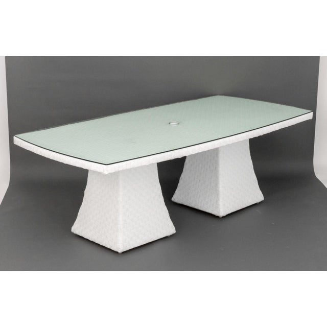 Skyline Design Glass Top Dining Table For Sale - Image 10 of 11