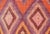 Mid 20th Century Hand Woven Vintage Turkish Embroidered Kilim Rug in Vivid Colors of Purple and Orange For Sale In Atlanta - Image 6 of 13